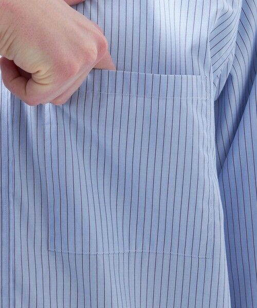 MACKINTOSH PHILOSOPHY(MENS) / マッキントッシュ フィロソフィー メンズ シャツ・ブラウス | オーバーサイズ 長袖ボタンダウンシャツ 無地/ストライプ | 詳細7