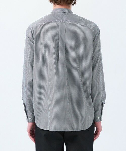 MACKINTOSH PHILOSOPHY(MENS) / マッキントッシュ フィロソフィー　メンズ シャツ・ブラウス | トロッター オーバーサイズバンドカラーシャツ  チェック/無地 | 詳細5