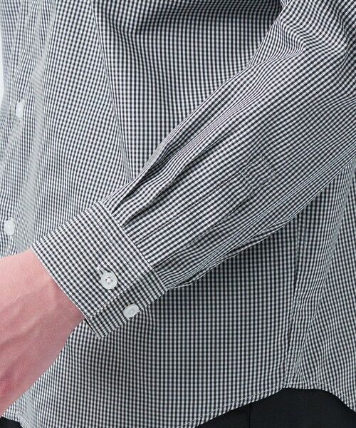 MACKINTOSH PHILOSOPHY(MENS) / マッキントッシュ フィロソフィー　メンズ シャツ・ブラウス | トロッター オーバーサイズバンドカラーシャツ  チェック/無地 | 詳細7