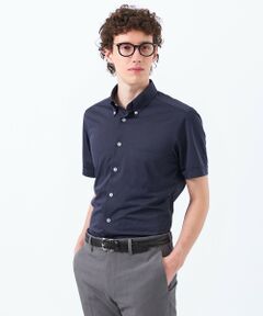 MACKINTOSH PHILOSOPHY(MENS) / マッキントッシュ フィロソフィー　メンズ シャツ・ブラウス | トロッター トリコットジャージー半袖ボタンダウンシャツ  無地/ストライプ