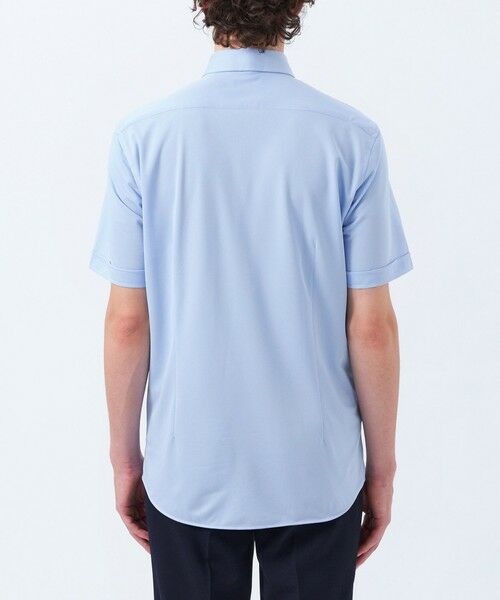 MACKINTOSH PHILOSOPHY(MENS) / マッキントッシュ フィロソフィー　メンズ シャツ・ブラウス | トロッター トリコットジャージー半袖ボタンダウンシャツ  無地/ストライプ | 詳細7