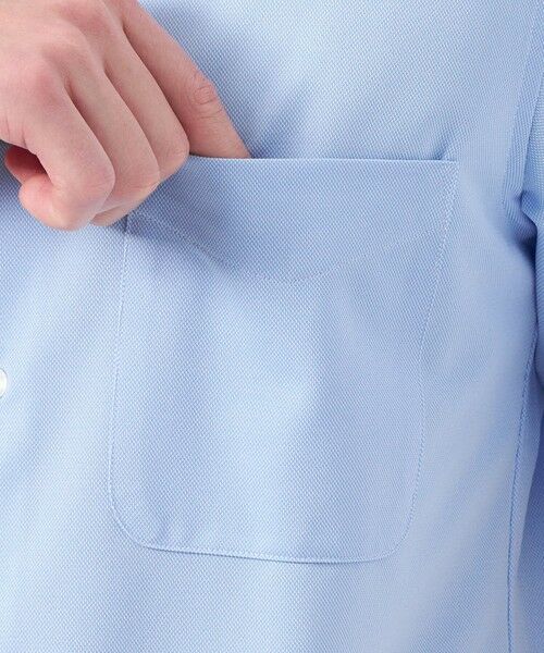 MACKINTOSH PHILOSOPHY(MENS) / マッキントッシュ フィロソフィー　メンズ シャツ・ブラウス | トロッター トリコットジャージー半袖ボタンダウンシャツ  無地/ストライプ | 詳細8