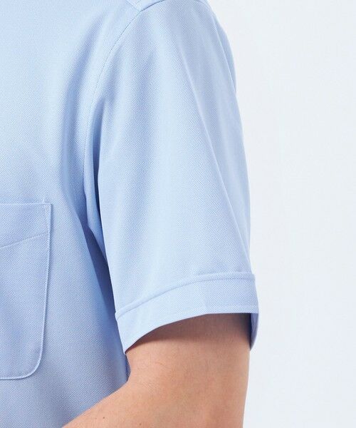 MACKINTOSH PHILOSOPHY(MENS) / マッキントッシュ フィロソフィー　メンズ シャツ・ブラウス | トロッター トリコットジャージー半袖ボタンダウンシャツ  無地/ストライプ | 詳細9