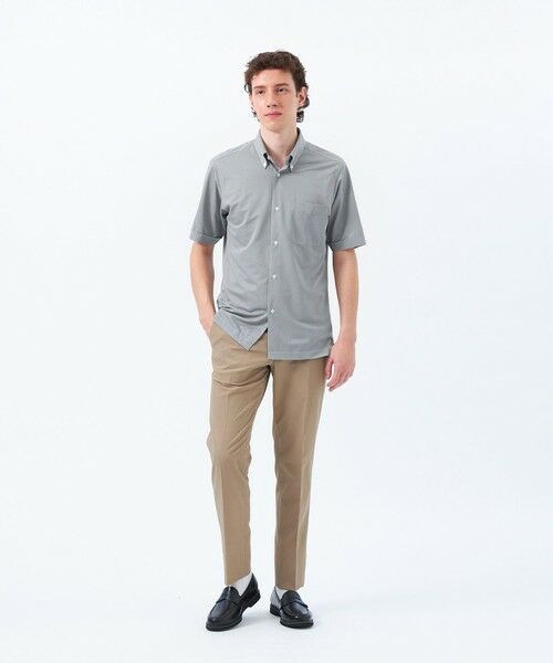 MACKINTOSH PHILOSOPHY(MENS) / マッキントッシュ フィロソフィー　メンズ シャツ・ブラウス | 【WEB&一部店舗限定】トロッター オックス/ストライプ スクエアボタンダウン半袖シャツ | 詳細3