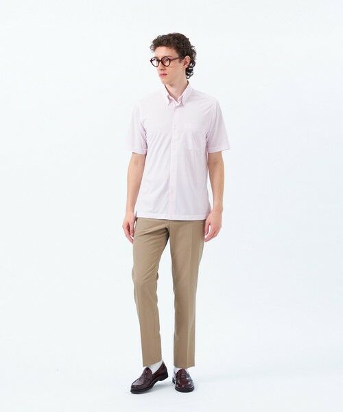 MACKINTOSH PHILOSOPHY(MENS) / マッキントッシュ フィロソフィー　メンズ シャツ・ブラウス | 【WEB&一部店舗限定】トロッター オックス/ストライプ スクエアボタンダウン半袖シャツ | 詳細4