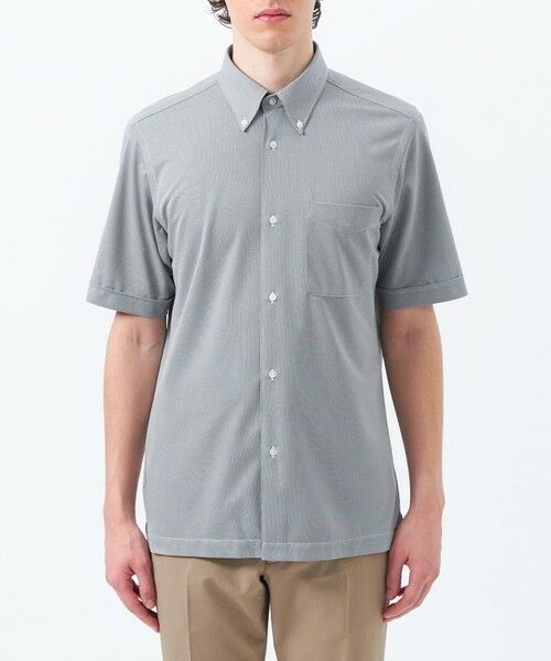 MACKINTOSH PHILOSOPHY(MENS) / マッキントッシュ フィロソフィー　メンズ シャツ・ブラウス | 【WEB&一部店舗限定】トロッター オックス/ストライプ スクエアボタンダウン半袖シャツ | 詳細7