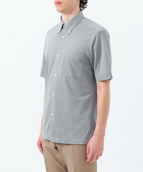 MACKINTOSH PHILOSOPHY(MENS) / マッキントッシュ フィロソフィー　メンズ シャツ・ブラウス | 【WEB&一部店舗限定】トロッター オックス/ストライプ スクエアボタンダウン半袖シャツ | 詳細8