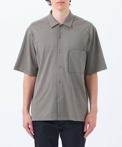 MACKINTOSH PHILOSOPHY(MENS) / マッキントッシュ フィロソフィー　メンズ シャツ・ブラウス | ドライフラットストレッチ ハイパーストレッチメッシュ オーバーサイズシャツ | 詳細3