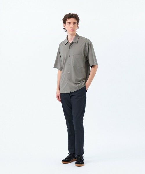 MACKINTOSH PHILOSOPHY(MENS) / マッキントッシュ フィロソフィー　メンズ シャツ・ブラウス | ドライフラットストレッチ ハイパーストレッチメッシュ オーバーサイズシャツ | 詳細1