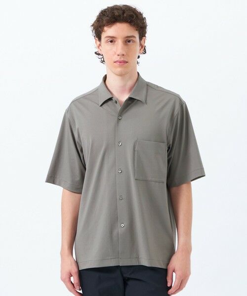 MACKINTOSH PHILOSOPHY(MENS)/マッキントッシュ フィロソフィー メンズ ドライフラットストレッチ ハイパーストレッチメッシュ オーバーサイズシャツ グレー4 38 MACKINTOSH PHILOSOPHY(MENS)/マッキントッシュ フィロソフィー メンズ ドライフラットストレッチ ハイパーストレッチメッシュ オーバーサイズシャツ グレー4 38