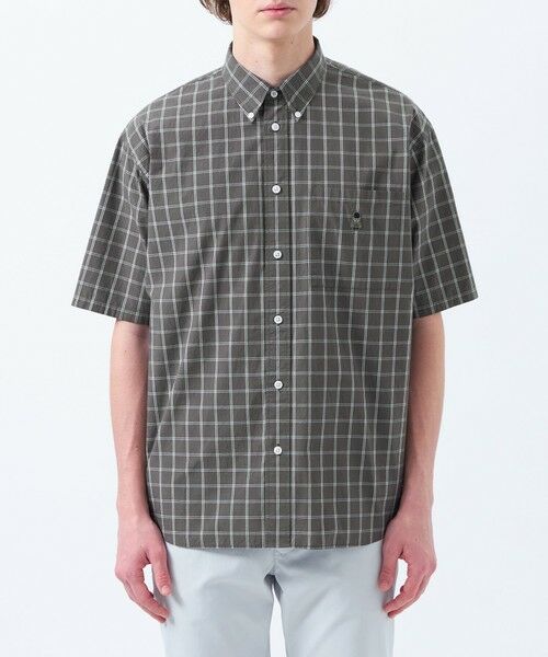 MACKINTOSH PHILOSOPHY(MENS) / マッキントッシュ フィロソフィー　メンズ シャツ・ブラウス | バッキンガムベア オーバーサイズボタンダウンシャツ モノトーンチェック | 詳細3