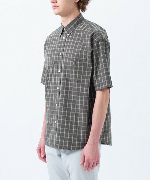 MACKINTOSH PHILOSOPHY(MENS) / マッキントッシュ フィロソフィー　メンズ シャツ・ブラウス | バッキンガムベア オーバーサイズボタンダウンシャツ モノトーンチェック | 詳細4