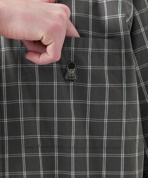 MACKINTOSH PHILOSOPHY(MENS) / マッキントッシュ フィロソフィー　メンズ シャツ・ブラウス | バッキンガムベア オーバーサイズボタンダウンシャツ モノトーンチェック | 詳細7