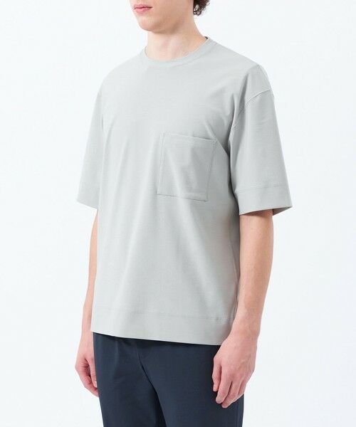 MACKINTOSH PHILOSOPHY(MENS) / マッキントッシュ フィロソフィー　メンズ カットソー | ドライフラットストレッチ クルーネック五分袖ポケT | 詳細6