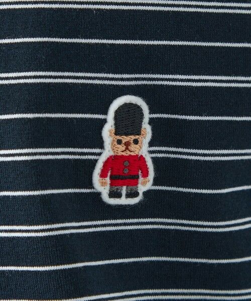 MACKINTOSH PHILOSOPHY(MENS) / マッキントッシュ フィロソフィー　メンズ カットソー | バッキンガムベア ランダムボーダー ワンポイントTシャツ | 詳細8