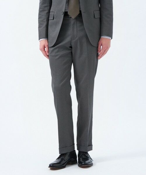 MACKINTOSH PHILOSOPHY(MENS)/マッキントッシュ フィロソフィー メンズ トロッター トラウザーズ #000(ナンバーゼロ)バーズアイストレッチ リサイクル グレー4 38 MACKINTOSH PHILOSOPHY(MENS)/マッキントッシュ フィロソフィー メンズ トロッター トラウザーズ #000(ナンバーゼロ)バーズアイストレッチ リサイクル グレー4 38
