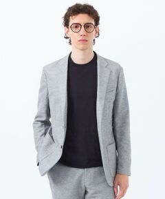 MACKINTOSH PHILOSOPHY(MENS) / マッキントッシュ フィロソフィー　メンズ ノーカラージャケット | テーラードジャージージャケット 杢カラミストレッチ