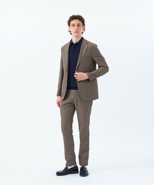 MACKINTOSH PHILOSOPHY(MENS) / マッキントッシュ フィロソフィー　メンズ ノーカラージャケット | テーラードジャージージャケット 杢カラミストレッチ | 詳細3