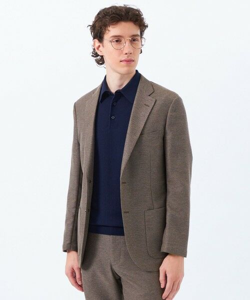 MACKINTOSH PHILOSOPHY(MENS)/マッキントッシュ フィロソフィー メンズ テーラードジャージージャケット 杢カラミストレッチ ブラウン2 40 MACKINTOSH PHILOSOPHY(MENS)/マッキントッシュ フィロソフィー メンズ テーラードジャージージャケット 杢カラミストレッチ ブラウン2 40