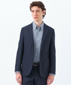 MACKINTOSH PHILOSOPHY(MENS) / マッキントッシュ フィロソフィー　メンズ ノーカラージャケット | テーラードジャージージャケット 杢カラミストレッチ