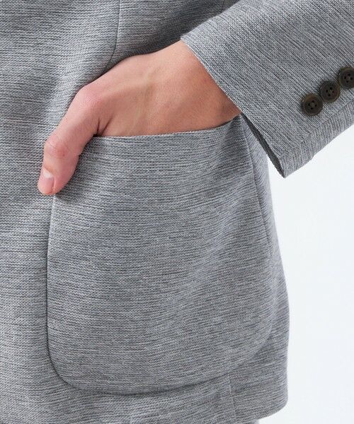 MACKINTOSH PHILOSOPHY(MENS) / マッキントッシュ フィロソフィー メンズ ノーカラージャケット | テーラードジャージージャケット 杢カラミストレッチ | 詳細7