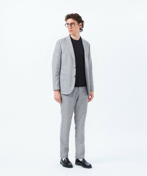 MACKINTOSH PHILOSOPHY(MENS) / マッキントッシュ フィロソフィー メンズ ノーカラージャケット | テーラードジャージージャケット 杢カラミストレッチ | 詳細1