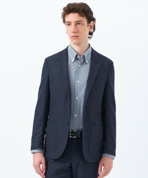 MACKINTOSH PHILOSOPHY(MENS)/マッキントッシュ フィロソフィー メンズ テーラードジャージージャケット 杢カラミストレッチ ネイビー3 42 MACKINTOSH PHILOSOPHY(MENS)/マッキントッシュ フィロソフィー メンズ テーラードジャージージャケット 杢カラミストレッチ ネイビー3 42