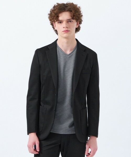 MACKINTOSH PHILOSOPHY(MENS)/マッキントッシュ フィロソフィー メンズ テーラードジャージー ジャケット 24G梳毛ジャージー ブラック1 40 MACKINTOSH PHILOSOPHY(MENS)/マッキントッシュ フィロソフィー メンズ テーラードジャージー ジャケット 24G梳毛ジャージー ブラック1 40