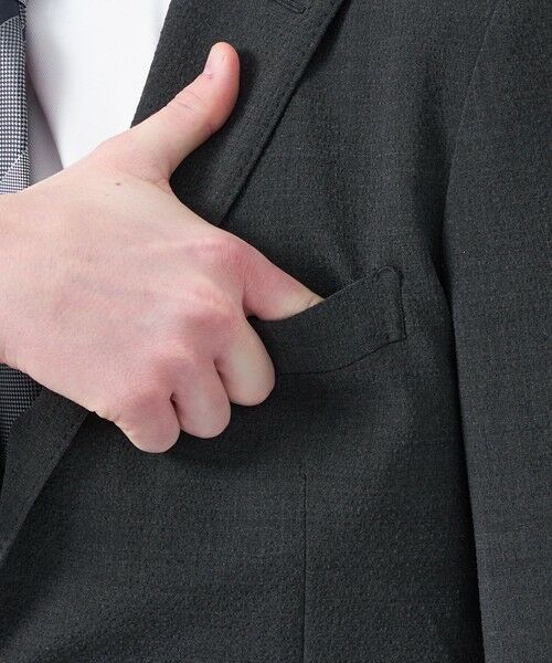 MACKINTOSH PHILOSOPHY(MENS) / マッキントッシュ フィロソフィー　メンズ ノーカラージャケット | トロッター ジャケット#108 ウールサッカー | 詳細6