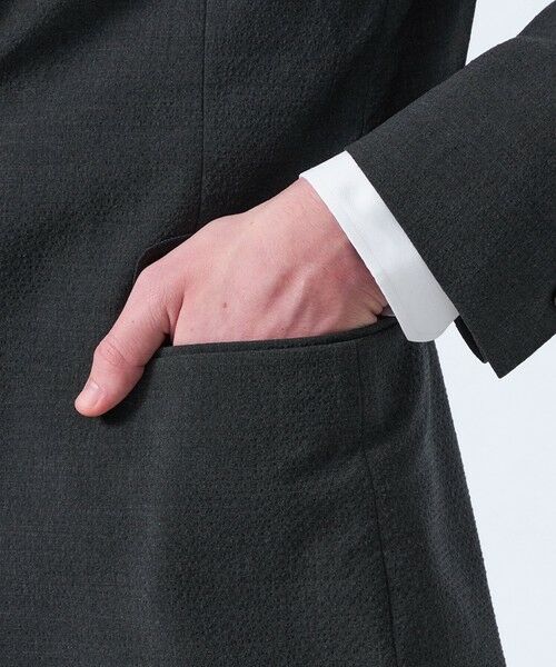 MACKINTOSH PHILOSOPHY(MENS) / マッキントッシュ フィロソフィー　メンズ ノーカラージャケット | トロッター ジャケット#108 ウールサッカー | 詳細7