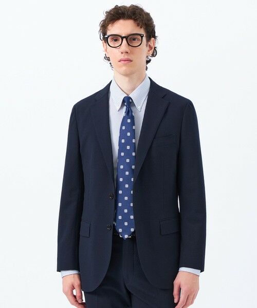 MACKINTOSH PHILOSOPHY(MENS)/マッキントッシュ フィロソフィー メンズ トロッター ジャケット#108 ウールサッカー ネイビー3 36 MACKINTOSH PHILOSOPHY(MENS)/マッキントッシュ フィロソフィー メンズ トロッター ジャケット#108 ウールサッカー ネイビー3 36