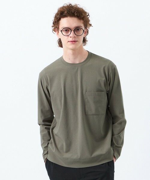 MACKINTOSH PHILOSOPHY(MENS)/マッキントッシュ フィロソフィー メンズ ドライフラットストレッチ クルーネックロンT ドライフラットストレッチクロス グリーン4 38 MACKINTOSH PHILOSOPHY(MENS)/マッキントッシュ フィロソフィー メンズ ドライフラットストレッチ クルーネックロンT ドライフラットストレッチクロス グリーン4 38