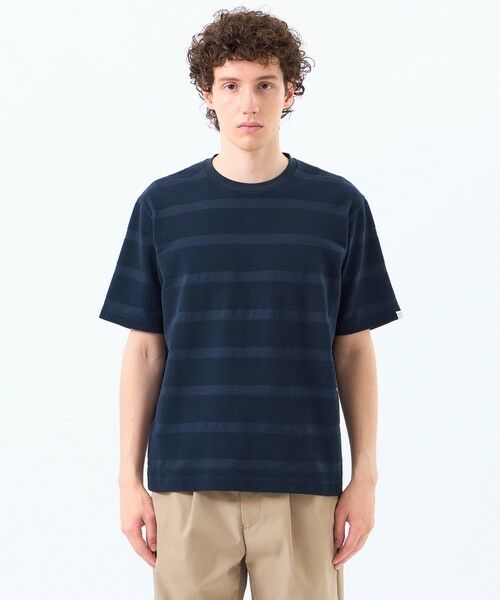 MACKINTOSH PHILOSOPHY(MENS) / マッキントッシュ フィロソフィー　メンズ カットソー | ポップコーンシャドーボーダー クルーネックTシャツ | 詳細5