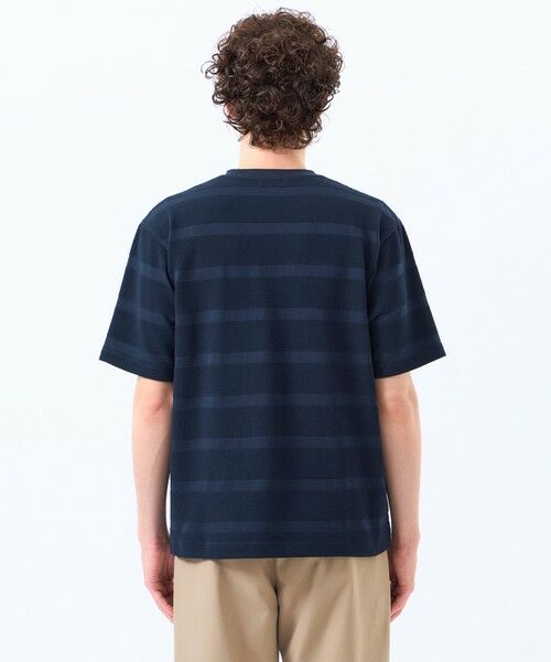 MACKINTOSH PHILOSOPHY(MENS) / マッキントッシュ フィロソフィー　メンズ カットソー | ポップコーンシャドーボーダー クルーネックTシャツ | 詳細7