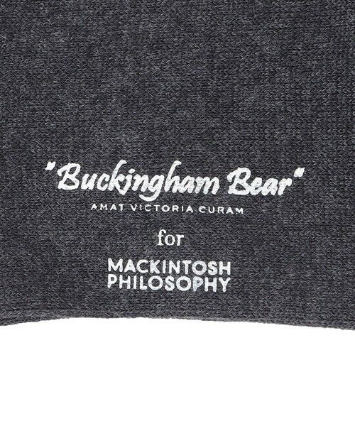 MACKINTOSH PHILOSOPHY(MENS) / マッキントッシュ フィロソフィー　メンズ その他インナー・ルームウェア | ライン×バッキンガムベアワンポイント  カジュアルソックス | 詳細3