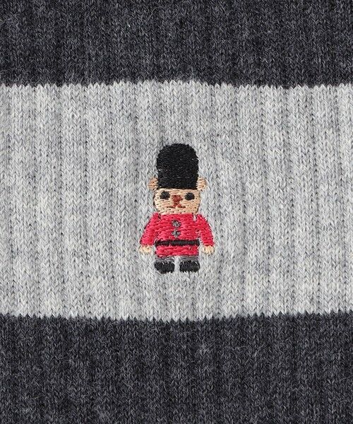MACKINTOSH PHILOSOPHY(MENS) / マッキントッシュ フィロソフィー　メンズ その他インナー・ルームウェア | ライン×バッキンガムベアワンポイント  カジュアルソックス | 詳細4
