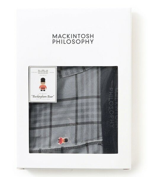 MACKINTOSH PHILOSOPHY(MENS)/マッキントッシュ フィロソフィー メンズ バッキンガムベア&モノトーンチェック ボクサーパンツ グレー4 M MACKINTOSH PHILOSOPHY(MENS)/マッキントッシュ フィロソフィー メンズ バッキンガムベア&モノトーンチェック ボクサーパンツ グレー4 M