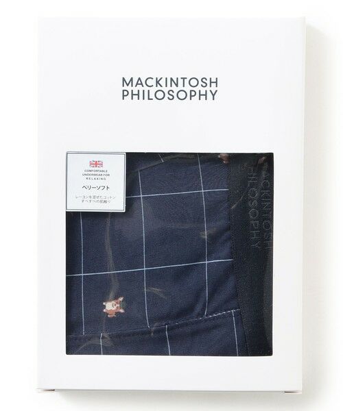 MACKINTOSH PHILOSOPHY(MENS)/マッキントッシュ フィロソフィー メンズ コーギー&ウィンドウペーン ボクサーパンツ ネイビー3 M MACKINTOSH PHILOSOPHY(MENS)/マッキントッシュ フィロソフィー メンズ コーギー&ウィンドウペーン ボクサーパンツ ネイビー3 M