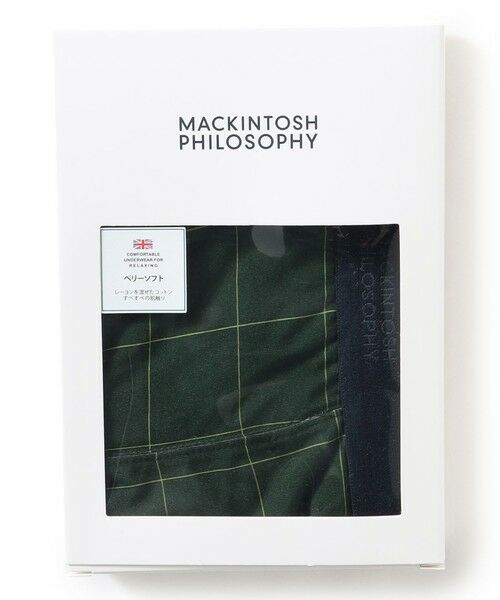 MACKINTOSH PHILOSOPHY(MENS)/マッキントッシュ フィロソフィー メンズ コーギー&ウィンドウペーン ボクサーパンツ グリーン6 M MACKINTOSH PHILOSOPHY(MENS)/マッキントッシュ フィロソフィー メンズ コーギー&ウィンドウペーン ボクサーパンツ グリーン6 M