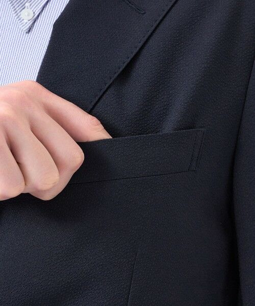 MACKINTOSH PHILOSOPHY(MENS) / マッキントッシュ フィロソフィー　メンズ ノーカラージャケット | トロッター ウルトラライト ジャケット ナローサッカーストライプ | 詳細6