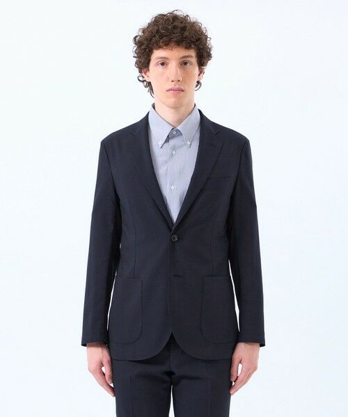 MACKINTOSH PHILOSOPHY(MENS) / マッキントッシュ フィロソフィー　メンズ ノーカラージャケット | トロッター ウルトラライト ジャケット ナローサッカーストライプ | 詳細3