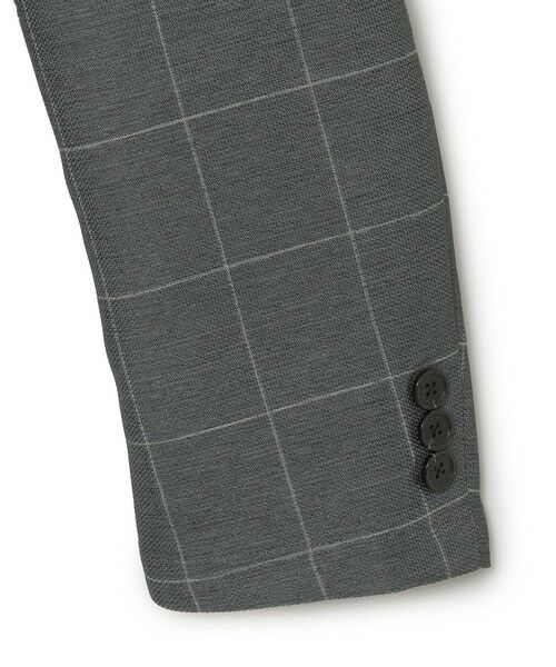 MACKINTOSH PHILOSOPHY(MENS) / マッキントッシュ フィロソフィー　メンズ ノーカラージャケット | テーラードジャージー ジャケット カラミウィンドウペーン | 詳細3