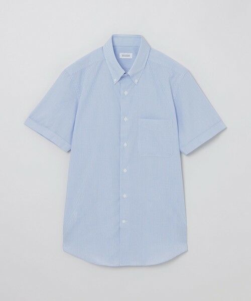 MACKINTOSH PHILOSOPHY(MENS)/マッキントッシュ フィロソフィー メンズ オックスフォード半袖ボタンダウンシャツ ブルー7 40 MACKINTOSH PHILOSOPHY(MENS)/マッキントッシュ フィロソフィー メンズ オックスフォード半袖ボタンダウンシャツ ブルー7 40