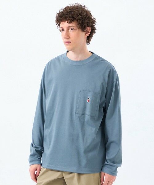 MACKINTOSH PHILOSOPHY(MENS)/マッキントッシュ フィロソフィー メンズ バッキンガムベア コンパクトスムース スピンドルTシャツ ブルー4 40 MACKINTOSH PHILOSOPHY(MENS)/マッキントッシュ フィロソフィー メンズ バッキンガムベア コンパクトスムース スピンドルTシャツ ブルー4 40