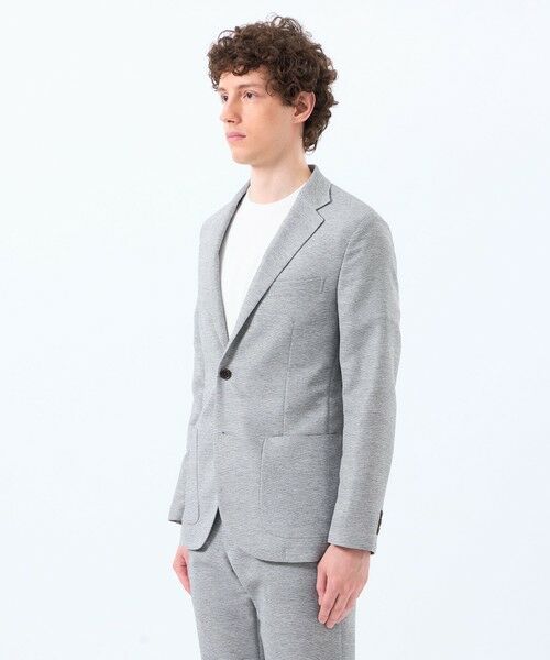 MACKINTOSH PHILOSOPHY(MENS) / マッキントッシュ フィロソフィー　メンズ ノーカラージャケット | テーラードジャージー ジャケット ライトウェイトカラミ | 詳細4