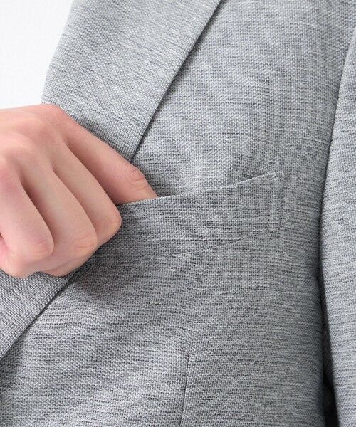 MACKINTOSH PHILOSOPHY(MENS) / マッキントッシュ フィロソフィー　メンズ ノーカラージャケット | テーラードジャージー ジャケット ライトウェイトカラミ | 詳細6