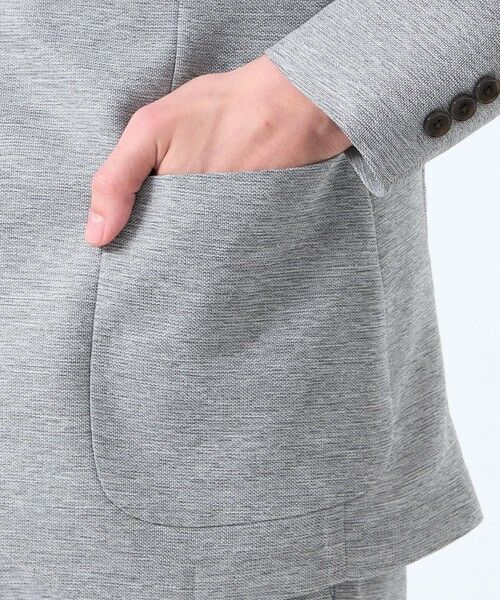 MACKINTOSH PHILOSOPHY(MENS) / マッキントッシュ フィロソフィー　メンズ ノーカラージャケット | テーラードジャージー ジャケット ライトウェイトカラミ | 詳細7