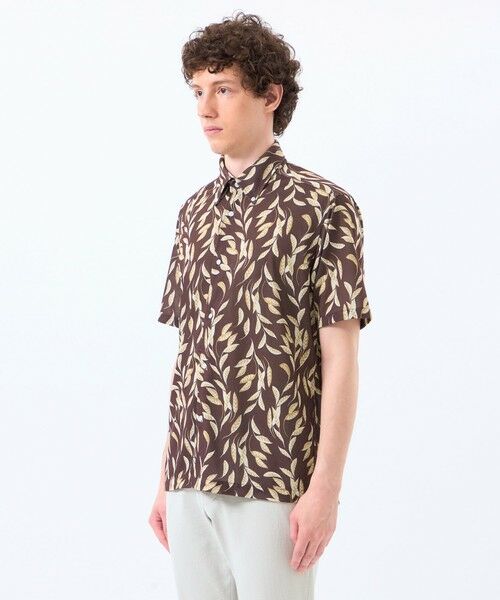 MACKINTOSH PHILOSOPHY(MENS) / マッキントッシュ フィロソフィー　メンズ シャツ・ブラウス | ボタニカルプリント ボタンダウン半袖シャツ | 詳細6