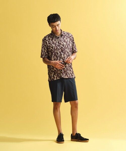 MACKINTOSH PHILOSOPHY(MENS) / マッキントッシュ フィロソフィー　メンズ シャツ・ブラウス | ボタニカルプリント ボタンダウン半袖シャツ | 詳細1