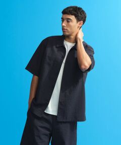 MACKINTOSH PHILOSOPHY(MENS) / マッキントッシュ フィロソフィー　メンズ シャツ・ブラウス | 空羽サッカーチェック 半袖オープンカラーシャツ